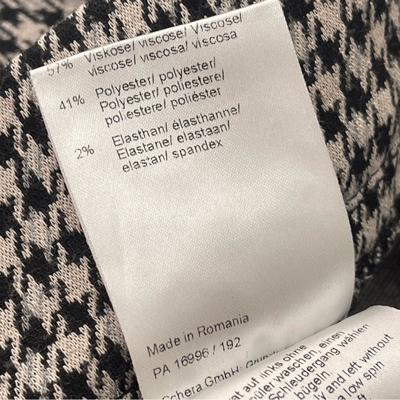 Raffaello Rossi Jogger Pant Size 10 Candice O Herringbone Travel Pull On Trouser - Picture 12 of 12